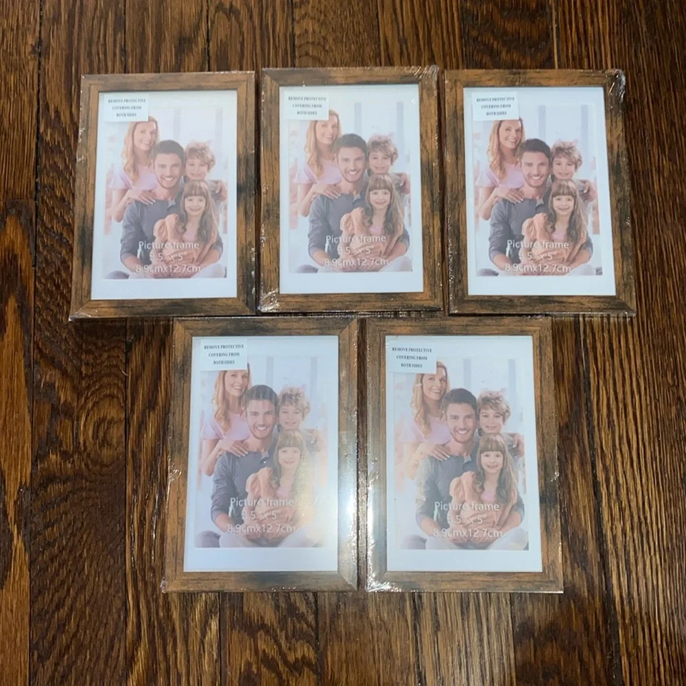 Brown picture frames